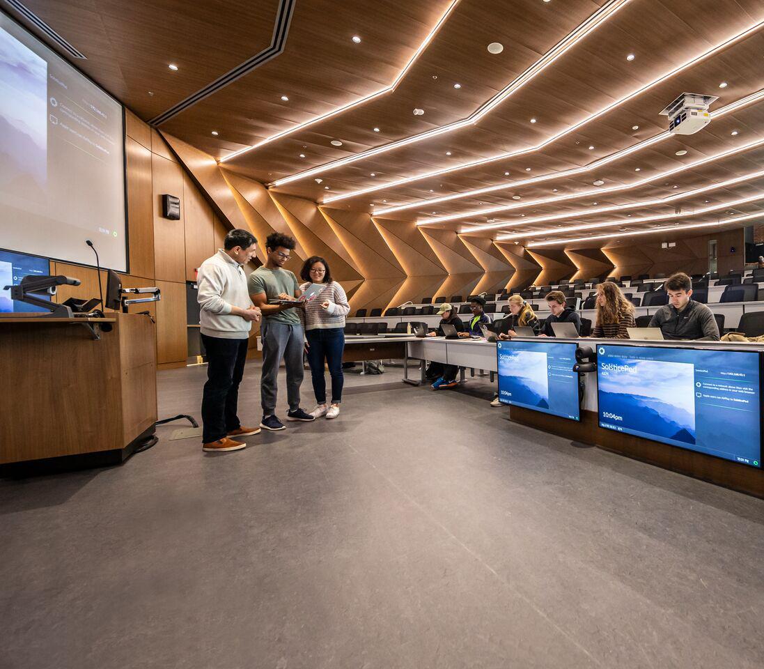 Michael Antonov Auditorium in the Brendan Iribe Center for Computer Science and Engineering.